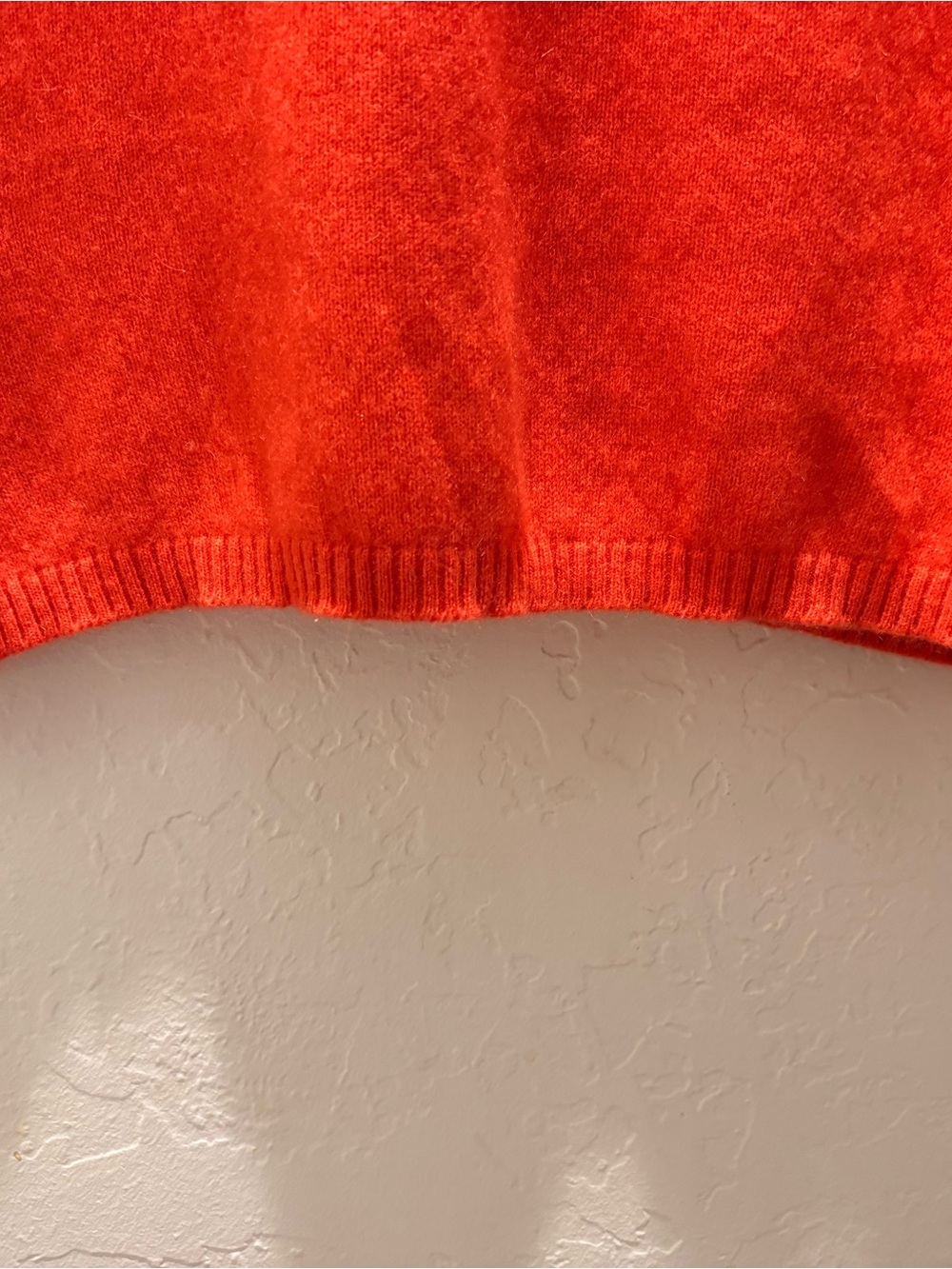 Barneys New York Bright Orange Cashmere Crewneck Sleeveless Sweater (or vest) - Picture 6 of 7